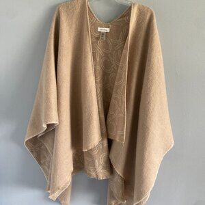 Calvin Klein Cream Ruana